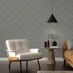 A-Street Prints Presley Slate Tessellation Wallpaper - SKU 4141-27136