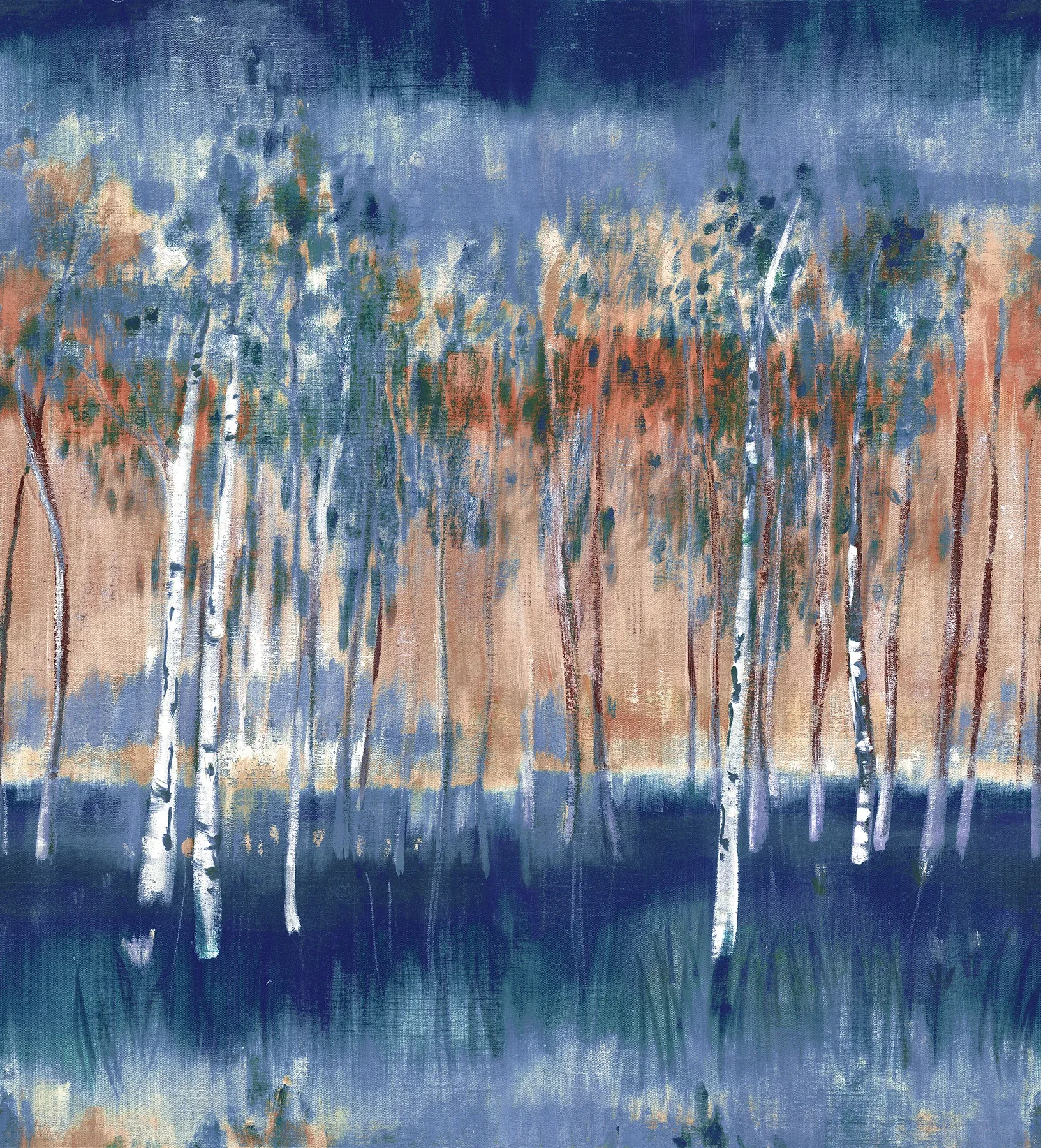 4193-7472M | Primavera Dark Blue Wall Mural