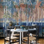 A-Street Prints Primavera Dark Blue Wall Mural - SKU 4193-7472M