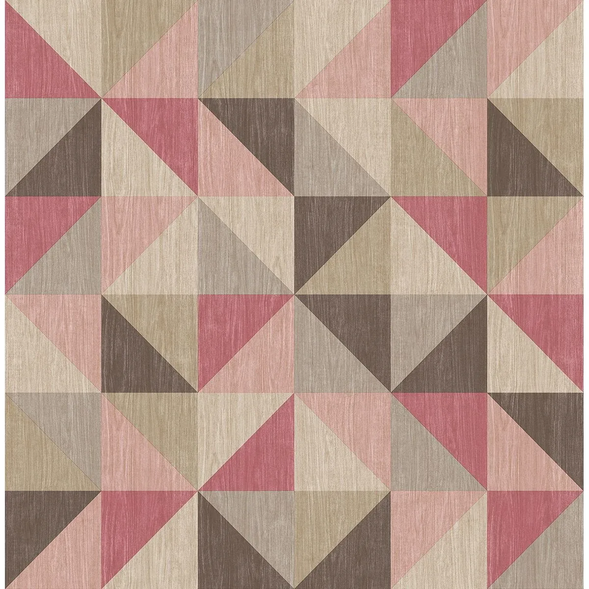 A-Street Prints Puzzle Pink Geometric Wallpaper - SKU 2697-22622