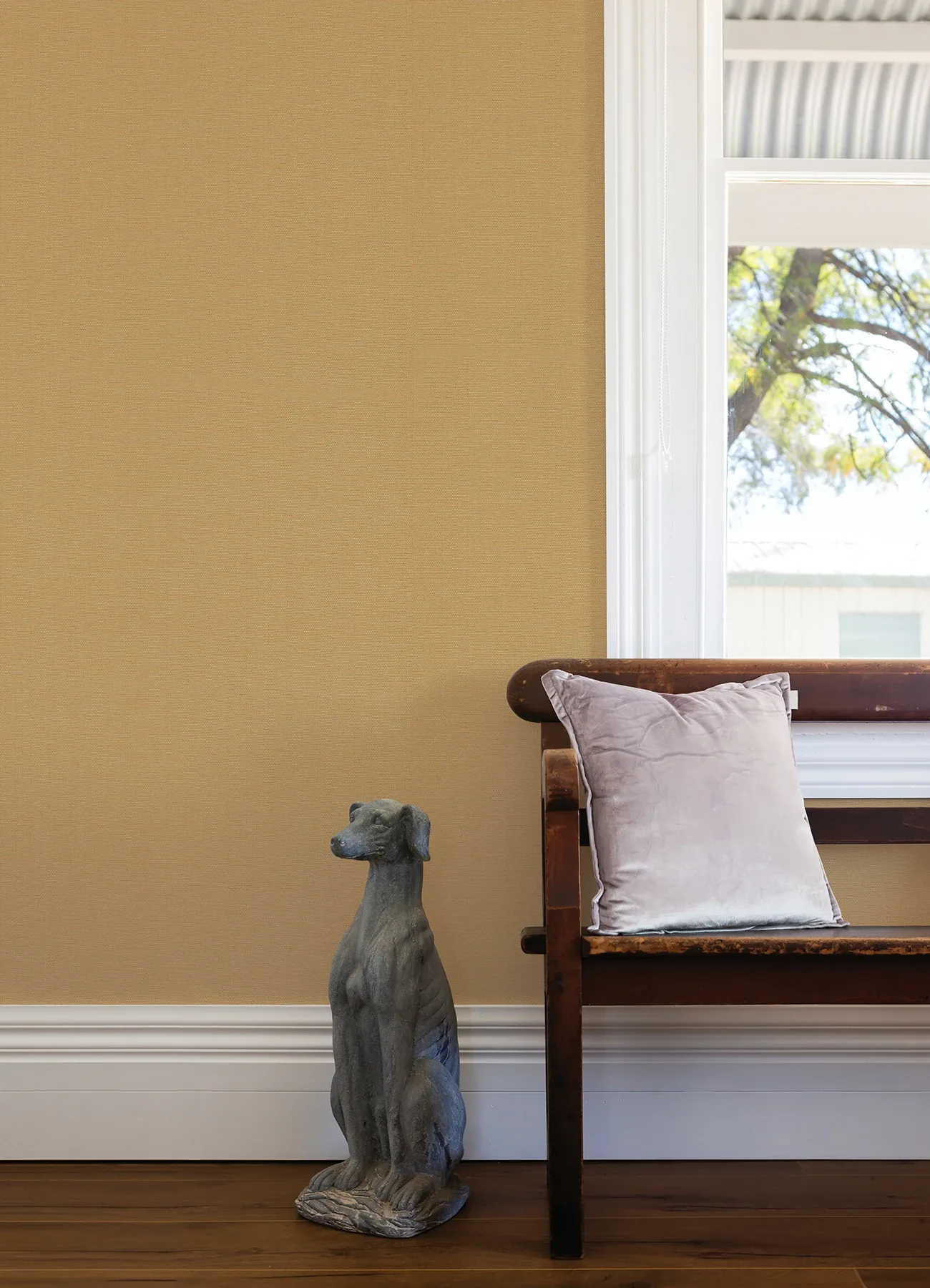 A-Street Prints Qiaohui Apricot Petite Weave Wallpaper | Wallpaper Twins A-Street Prints Qiaohui Apricot Petite Weave Wallpaper - SKU 2923-88059