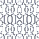 A-Street Prints Quantum Blue Trellis Wallpaper - SKU 2625-21815