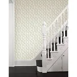 A-Street Prints Quantum Green Trellis Wallpaper - SKU 2625-21813