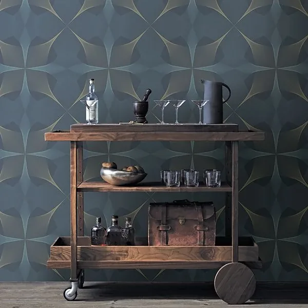 A-Street Prints Radius Navy Geometric Wallpaper | Wallpaper Twins A-Street Prints Radius Navy Geometric Wallpaper - SKU 2902-25526
