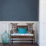 A-Street Prints Raffia Thames Blue Faux Grasscloth Wallpaper - SKU 2901-25423