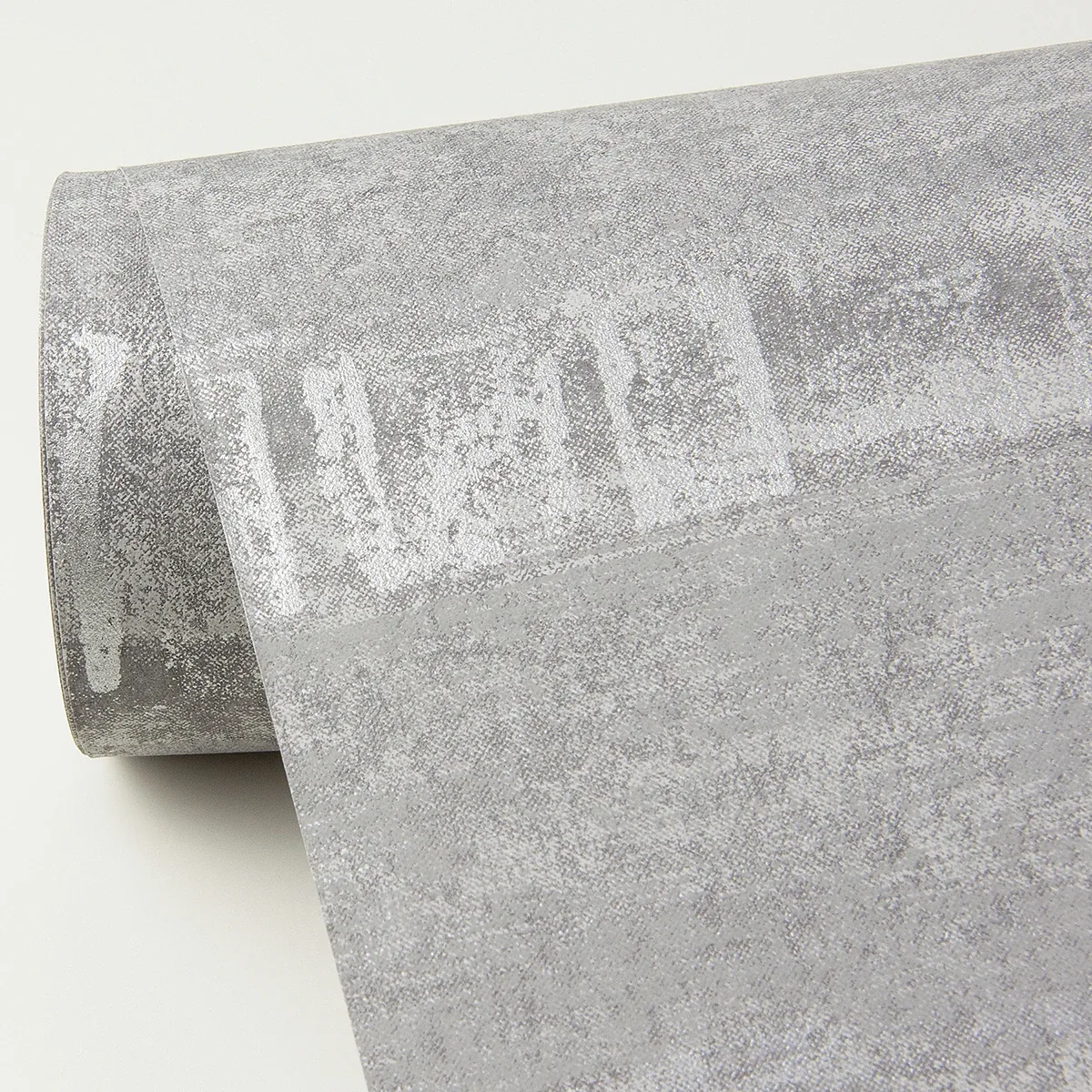 4019-86418 | Rakasa Pewter Distressed Stripe Wallpaper