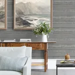 A-Street Prints Rakasa Pewter Distressed Stripe Wallpaper - SKU 4019-86418