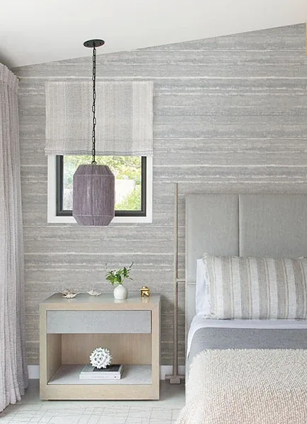 A-Street Prints Rakasa Silver Stripe Wallpaper - SKU 2976-86417
