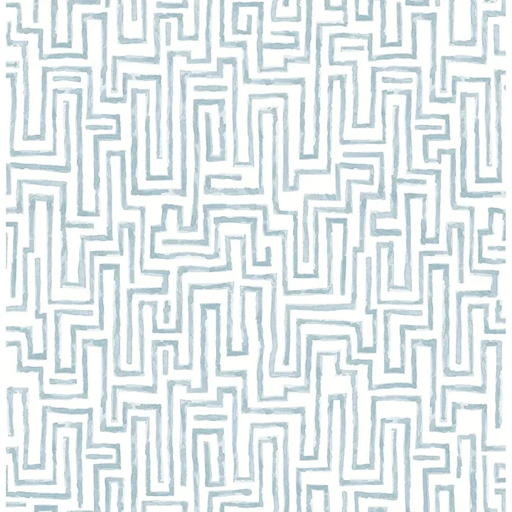 A-Street Prints Ramble Blue Geometric Wallpaper - SKU 4121-25701