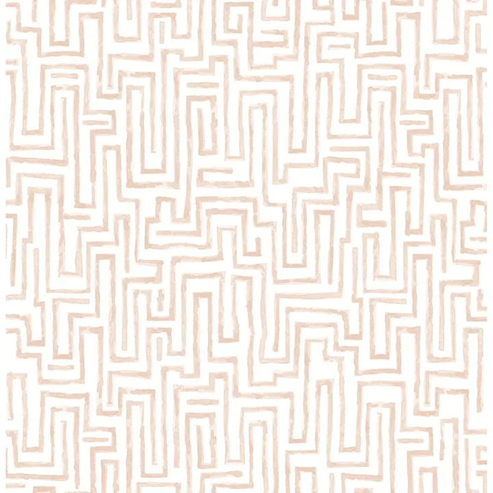 A-Street Prints Ramble Blush Geometric Wallpaper - SKU 4121-26954