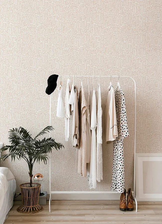 A-Street Prints Ramble Blush Geometric Wallpaper | Wallpaper Twins A-Street Prints Ramble Blush Geometric Wallpaper - SKU 4121-26954