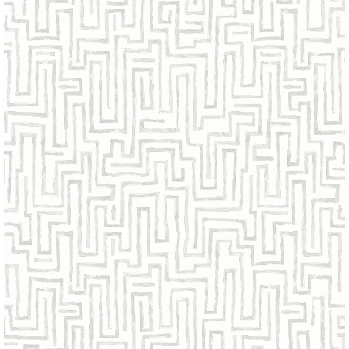A-Street Prints Ramble Grey Geometric Wallpaper - SKU 2861-25703