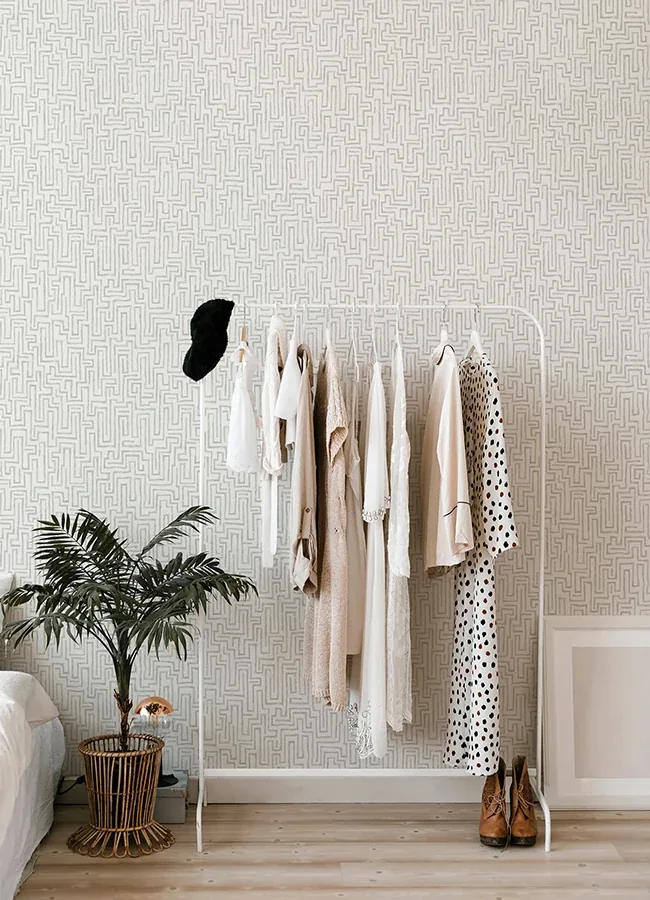 A-Street Prints Ramble Grey Geometric Wallpaper | Wallpaper Twins A-Street Prints Ramble Grey Geometric Wallpaper - SKU 4121-25703