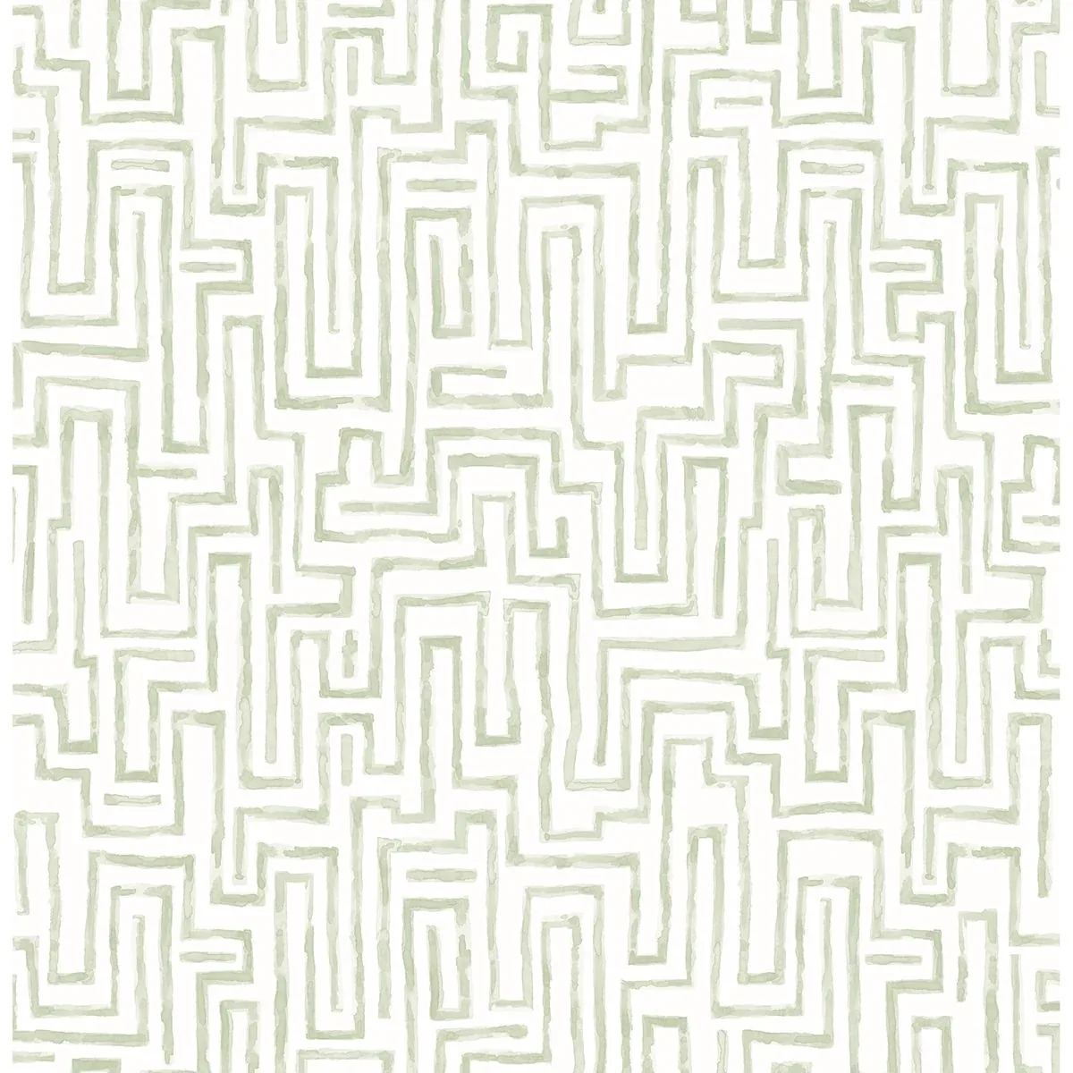 A-Street Prints Ramble Sage Geometric Wallpaper - SKU 2861-25702