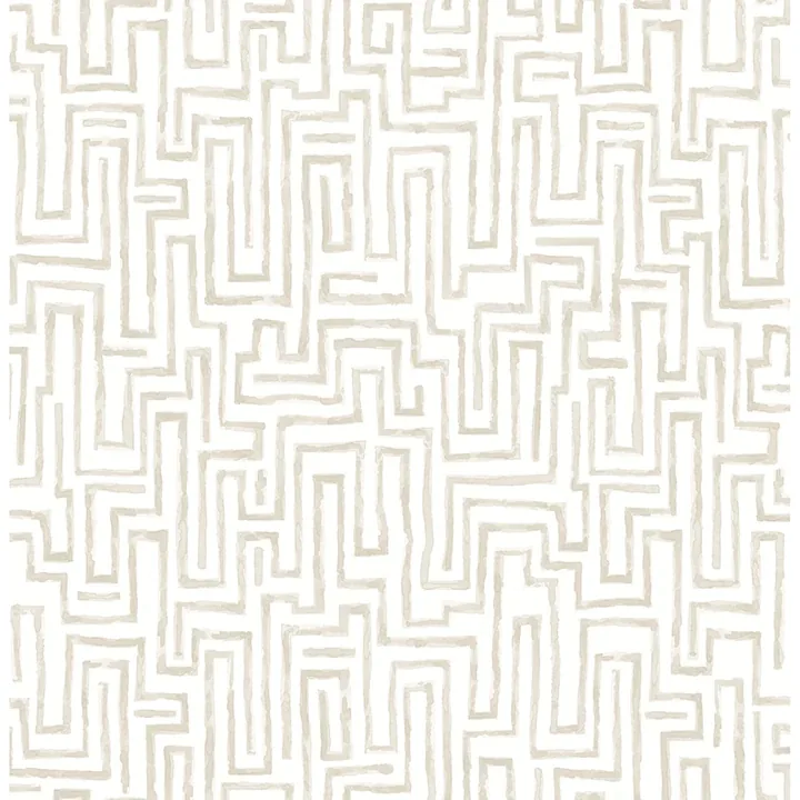 A-Street Prints Ramble Taupe Geometric Wallpaper - SKU 4121-26955