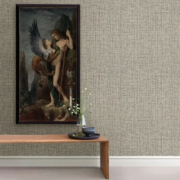 A-Street Prints Rattan Coffee Woven Wallpaper - SKU 2908-24941