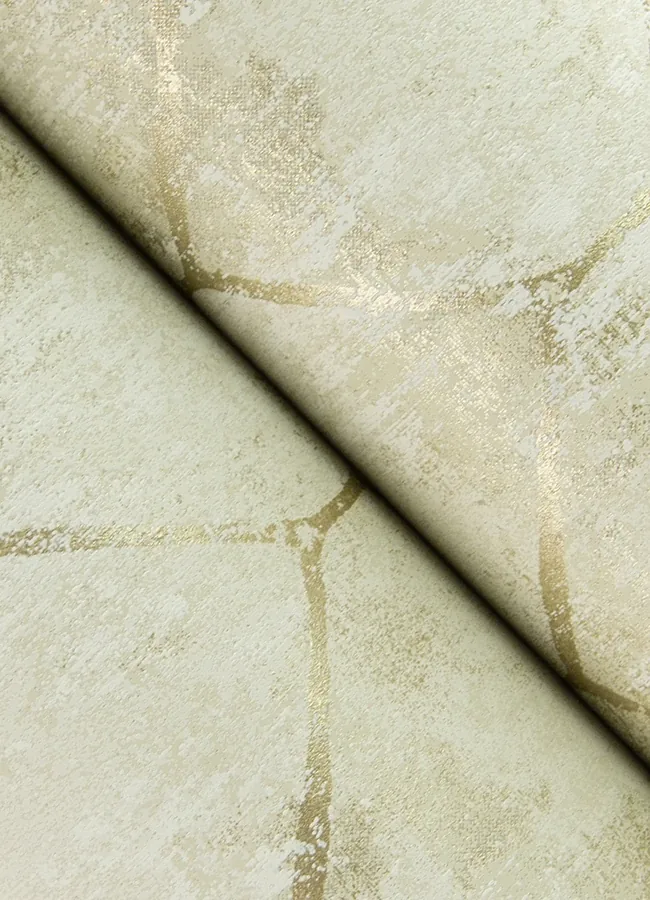 A-Street Prints Rauta Gold Hexagon Tile Wallpaper | Wallpaper Twins A-Street Prints Rauta Gold Hexagon Tile Wallpaper - SKU 4105-86653