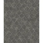 A-Street Prints Rauta Pewter Hexagon Tile Wallpaper - SKU 4105-86654