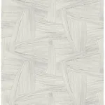A-Street Prints Reid Grey Woven Geometric Wallpaper - SKU 4155-27353