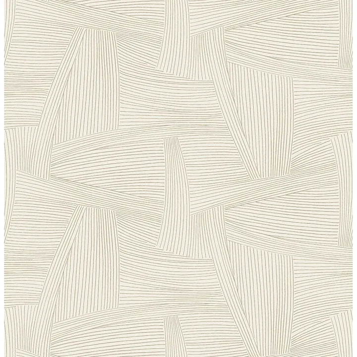 A-Street Prints Reid Light Brown Woven Geometric Wallpaper - SKU 4155-27332
