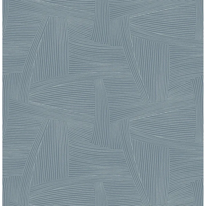 A-Street Prints Reid Sky Blue Woven Geometric Wallpaper - SKU 4155-27334