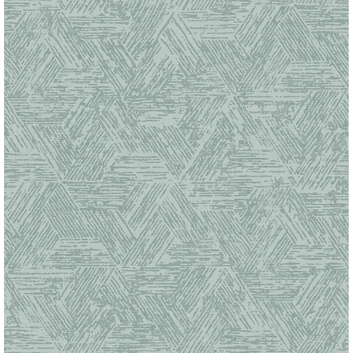 4122-27036 | Retreat Denim Quilted Geometric Wallpaper