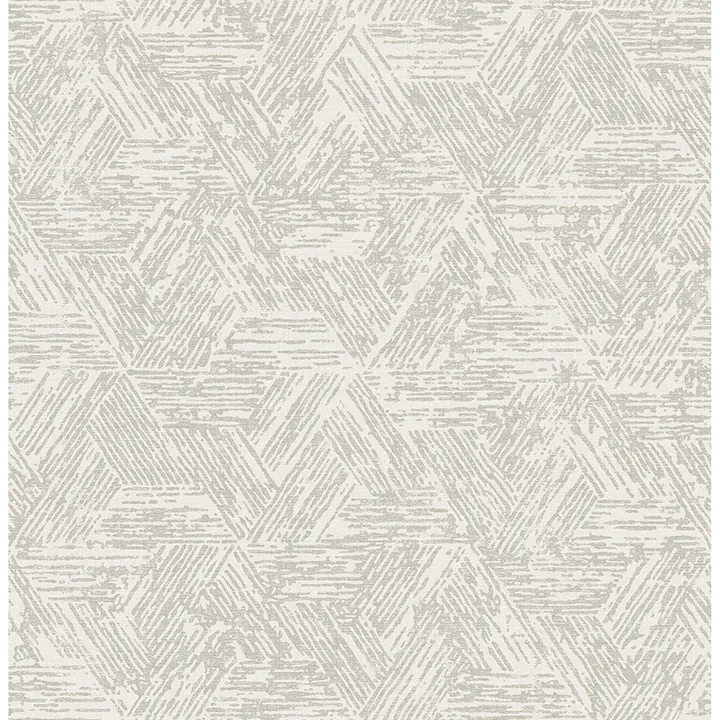 4122-27034 | Retreat Grey Quilted Geometric Wallpaper