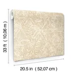 A-Street Prints Retreat Light Brown Quilted Geometric Wallpaper - SKU 4122-27033