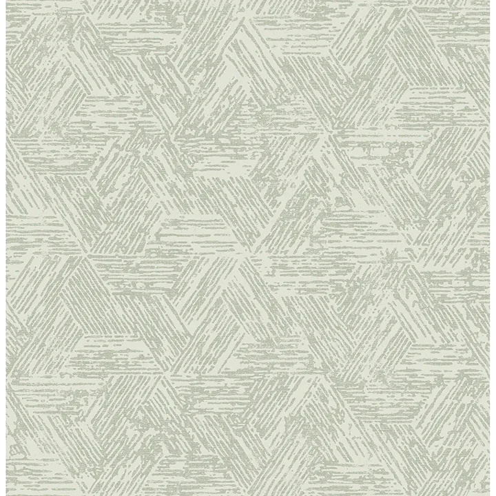 4122-27035 | Retreat Sea Green Quilted Geometric Wallpaper