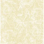 A-Street Prints Retreat Yellow Quilted Geometric Wallpaper - SKU 4122-27032