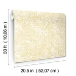A-Street Prints Retreat Yellow Quilted Geometric Wallpaper - SKU 4122-27032