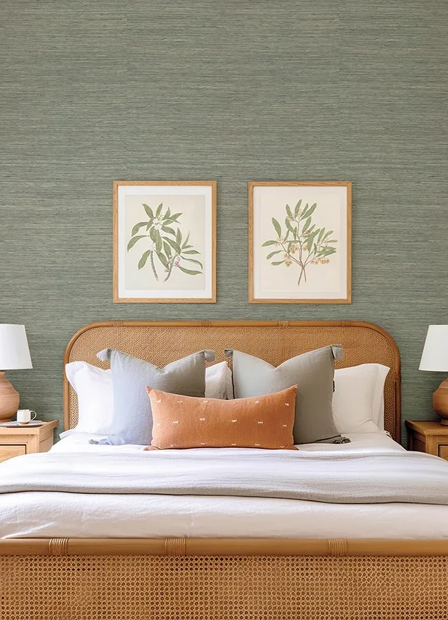 A-Street Prints Reynier Moss Hemp Wallpaper | Wallpaper Twins A-Street Prints Reynier Moss Hemp Wallpaper - SKU 4155-72826
