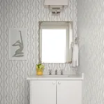 A-Street Prints Rhys Stone IKAT Stripe Wallpaper | Wallpaper Twins A-Street Prints Rhys Stone IKAT Stripe Wallpaper - SKU AST4348