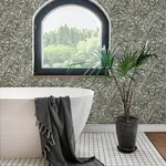 A-Street Prints Rhythmic Charcoal Leaf Wallpaper | Wallpaper Twins A-Street Prints Rhythmic Charcoal Leaf Wallpaper - SKU 4146-27229