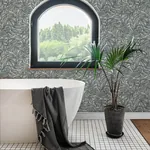 A-Street Prints Rhythmic Denim Leaf Wallpaper | Wallpaper Twins A-Street Prints Rhythmic Denim Leaf Wallpaper - SKU 4146-27230