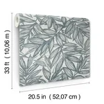 A-Street Prints Rhythmic Denim Leaf Wallpaper | Wallpaper Twins A-Street Prints Rhythmic Denim Leaf Wallpaper - SKU 4146-27230