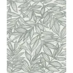 A-Street Prints Rhythmic Grey Leaf Wallpaper | Wallpaper Twins A-Street Prints Rhythmic Grey Leaf Wallpaper - SKU 4146-27234