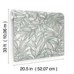 A-Street Prints Rhythmic Grey Leaf Wallpaper | Wallpaper Twins A-Street Prints Rhythmic Grey Leaf Wallpaper - SKU 4146-27234