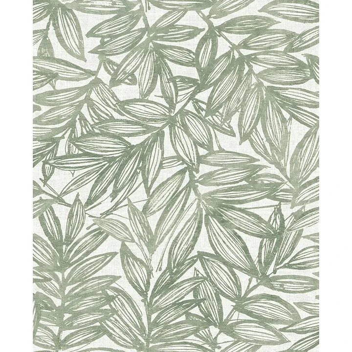 A-Street Prints Rhythmic Sage Leaf Wallpaper - SKU 4146-27231