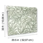 A-Street Prints Rhythmic Sage Leaf Wallpaper | Wallpaper Twins A-Street Prints Rhythmic Sage Leaf Wallpaper - SKU 4146-27231