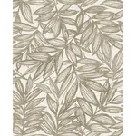 A-Street Prints Rhythmic Taupe Leaf Wallpaper - SKU 4146-27233