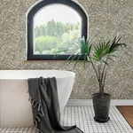 A-Street Prints Rhythmic Taupe Leaf Wallpaper - SKU 4146-27233