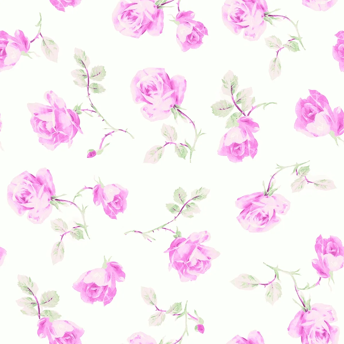 A-Street Prints Ribbon Rosa Chateau Rose Loose Roses Wallpaper - SKU AST6084