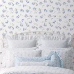 A-Street Prints Ribbon Rosa French Blue Loose Roses Wallpaper | Wallpaper Twins A-Street Prints Ribbon Rosa French Blue Loose Roses Wallpaper - SKU AST6085