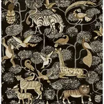 A-Street Prints Rigby Black Jungle Animals Wallpaper | Wallpaper Twins A-Street Prints Rigby Black Jungle Animals Wallpaper - SKU 4135-27287