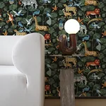 A-Street Prints Rigby Multicolor Jungle Animals Wallpaper - SKU 4135-27284