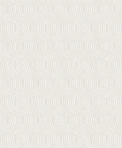A-Street Prints Rino Silver Ogee Wallpaper - SKU 2976-86521