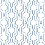 A-Street Prints Rion Blue Trellis Wallpaper - SKU 2973-90601