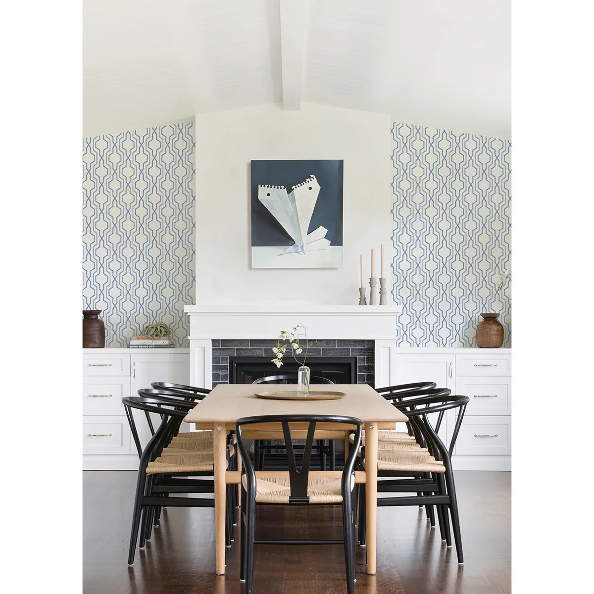 A-Street Prints Rion Blue Trellis Wallpaper - SKU 2973-90601