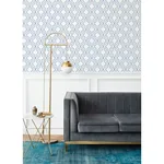 A-Street Prints Rion Blue Trellis Wallpaper - SKU 2973-90601